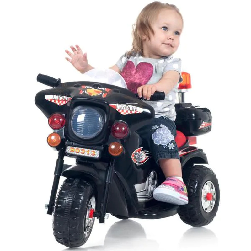Kids 3-Wheel Electric Motorcycle Battery Powered Ride On Toy 3-6 Yrs Toddler