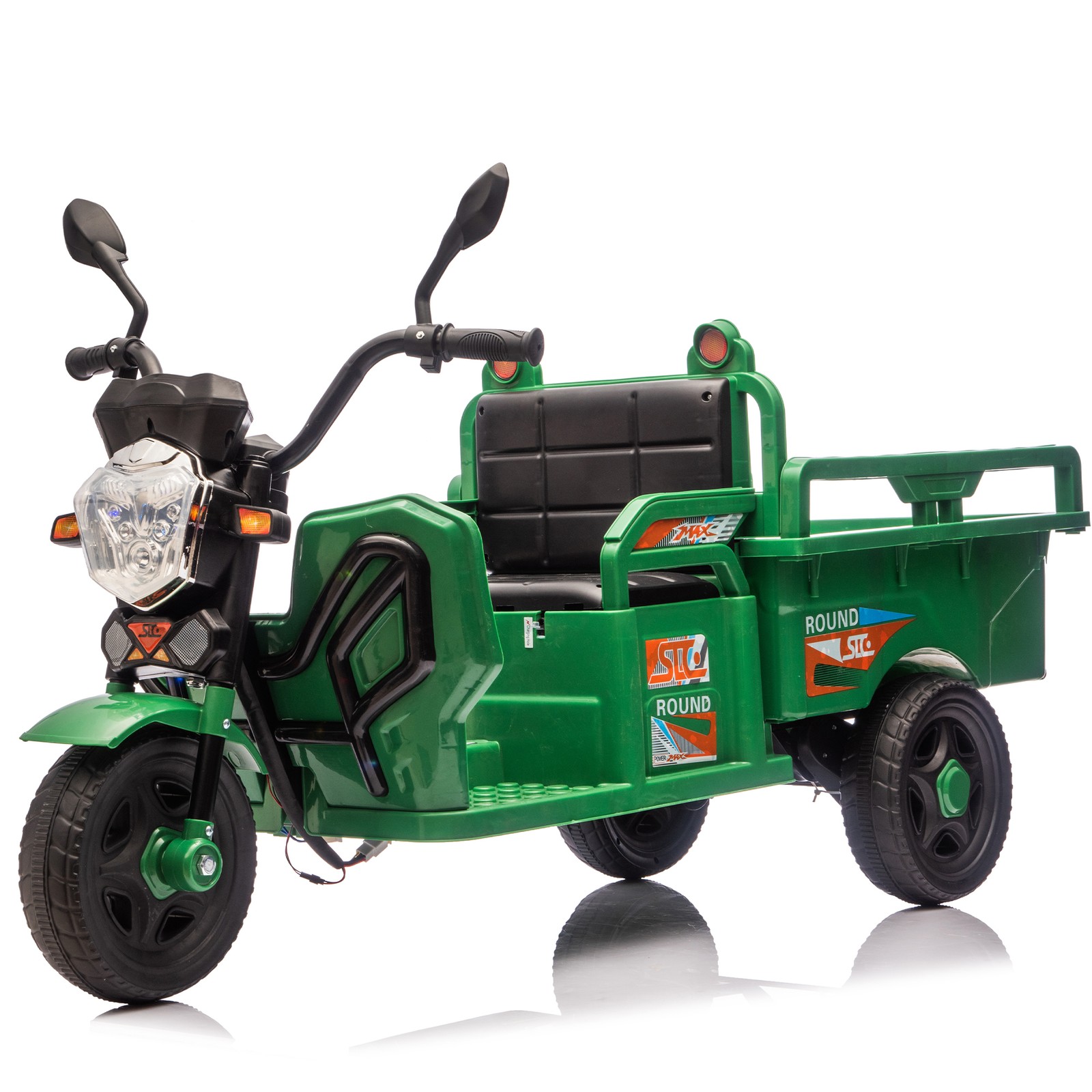 12V Kids Electric 3-Wheel Cargo Truck 2WD Ride on Truck Car Gift for Boys &Girls