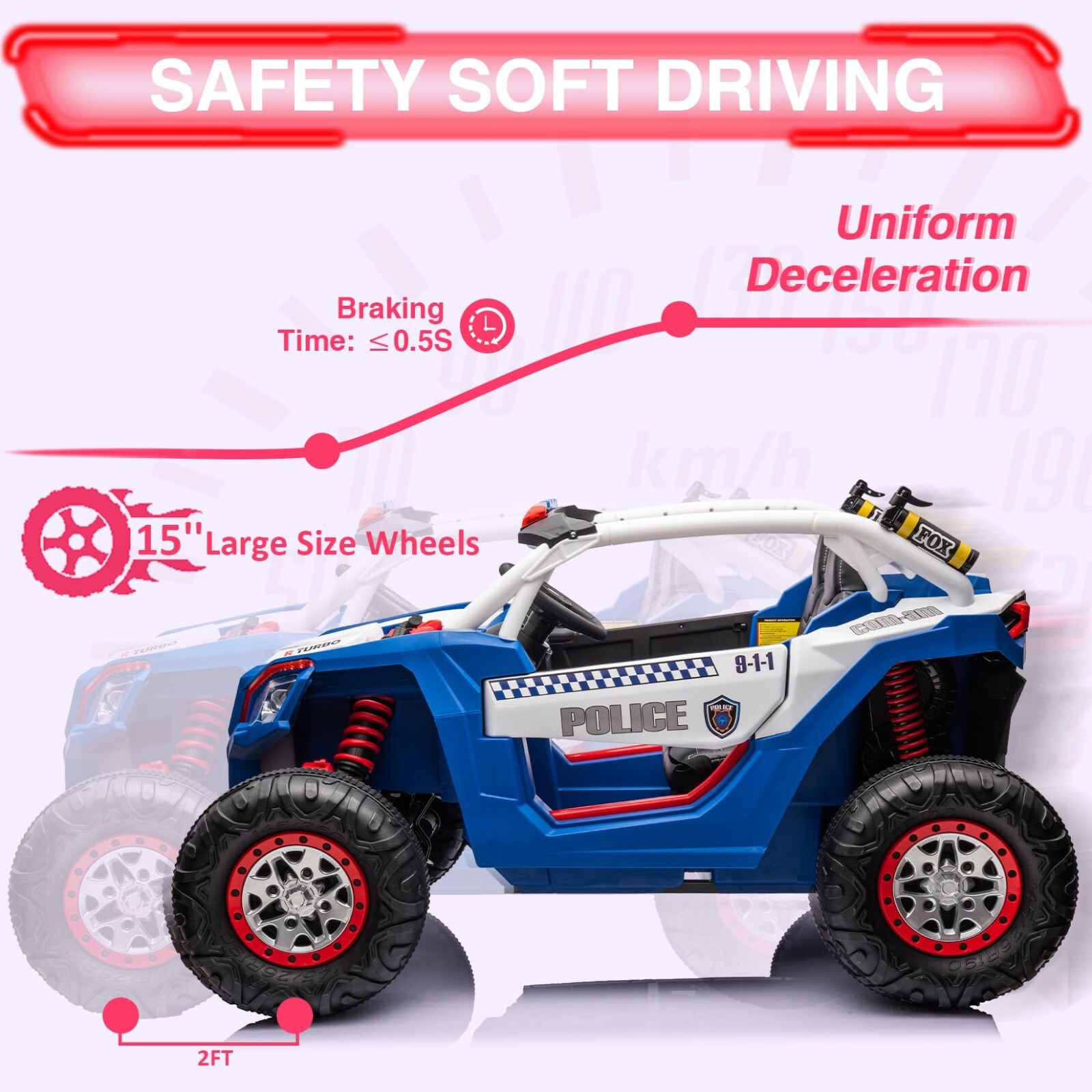 Can-Am 24V Kids Ride On UTV Car for Kids Electric 4 Wheeler Off-Road W/Remote