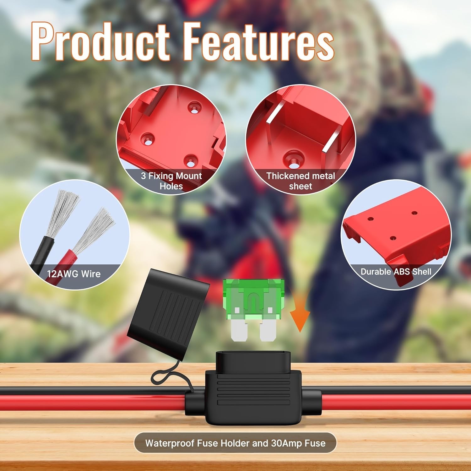 2PCS 18V Power Wheel Battery Adapter Kit with Lightweight Design & Accessories