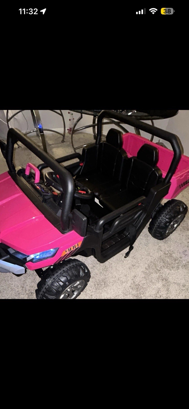 Pink Battery Operated Ride-On Toy Car with Remote Control for Ages 3-7
