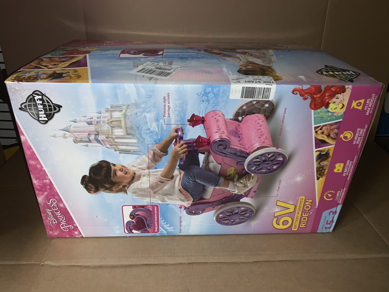 Disney’s Princess Huffy 6V Battery Powered Ride-On New In Box