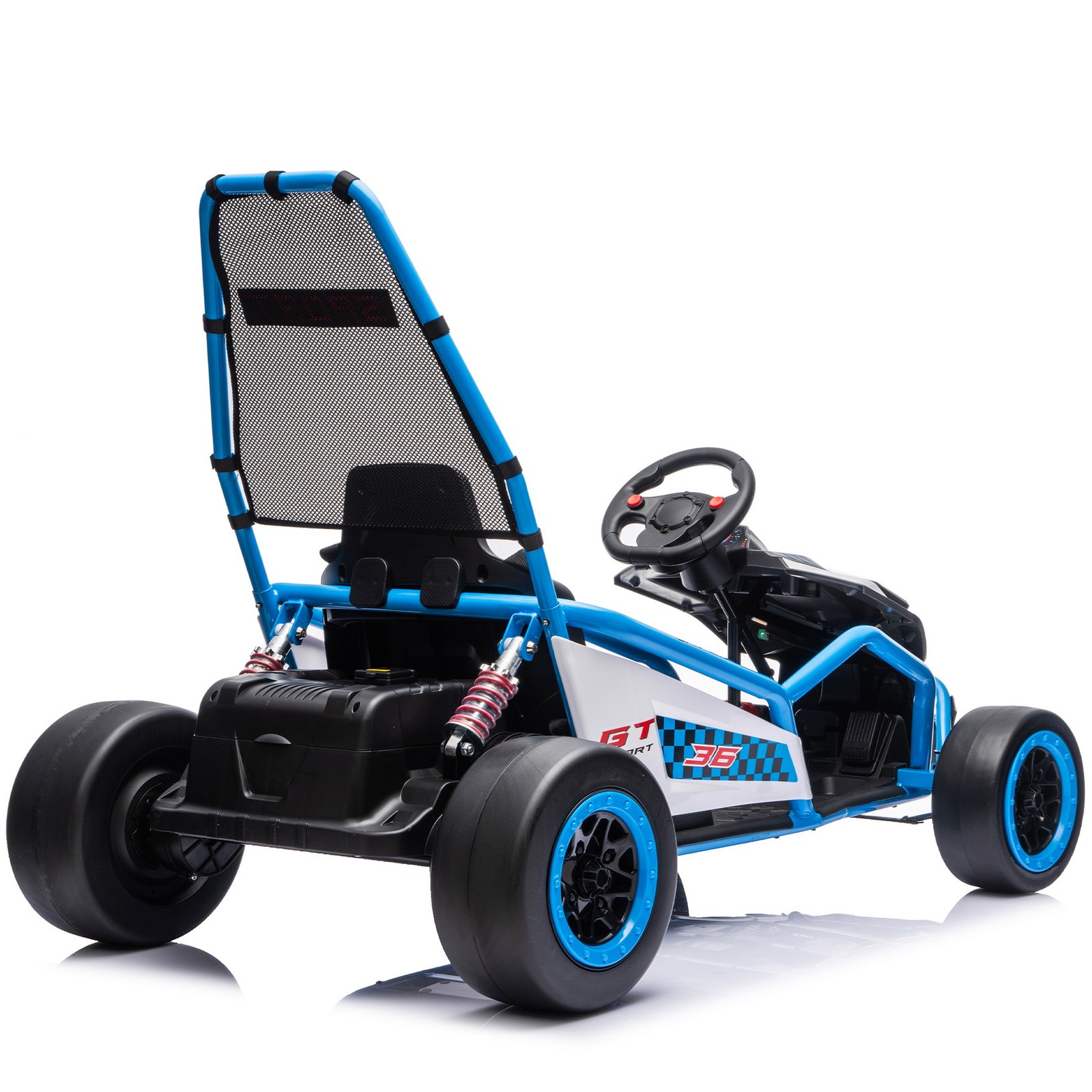 24V 400W Electric Crazy Go Kart Kids Ride on Drift Car EVA Tires Rear Suspension
