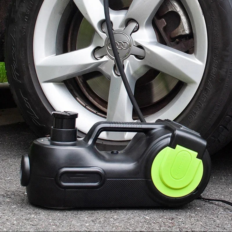 Multi-Functional Electric Car Jack Hydraulic 12V Portable Air Compressor 5T