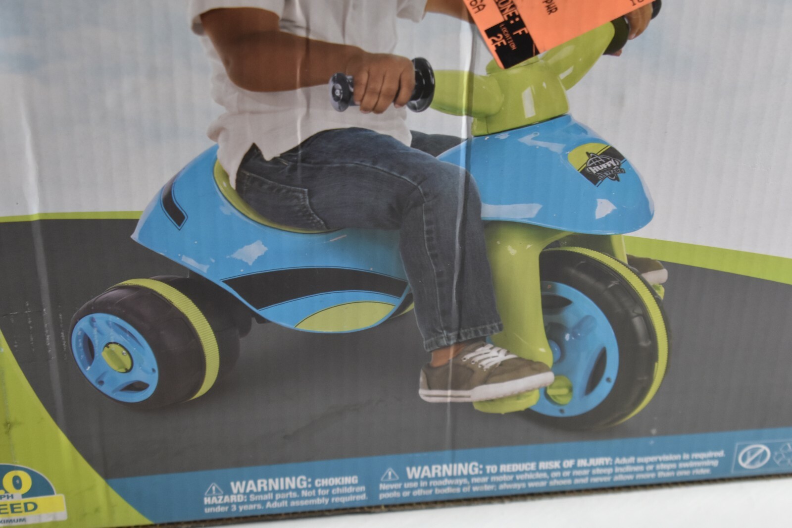 Huffy Battery Powered Tricycle 17547 Blue Green 6 Volt 2 in 1 Trike Discontinued