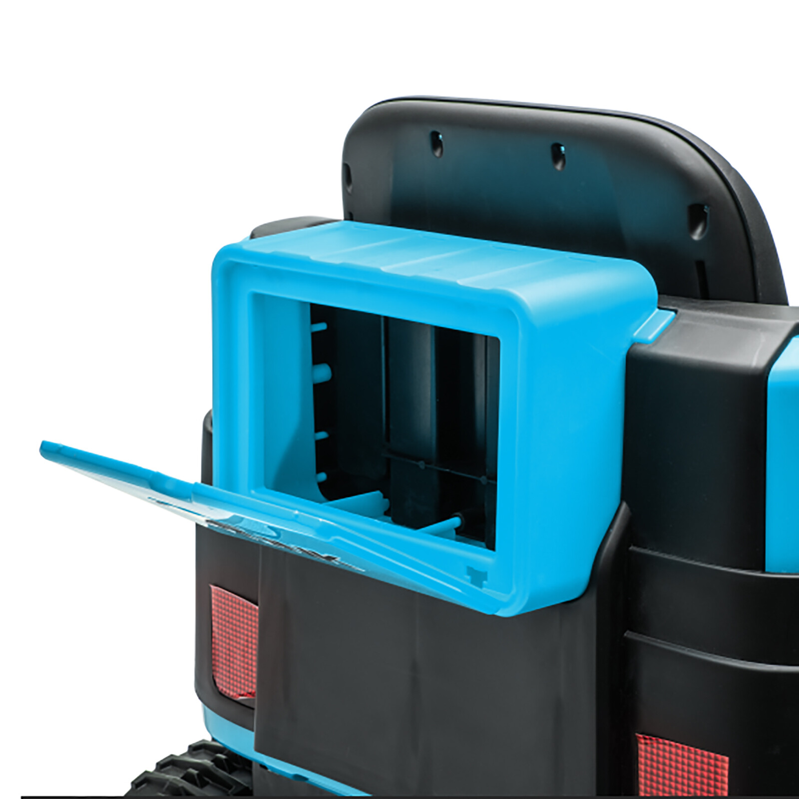 JOYLDIAS Blue 360° 12V Battery Kids Ride On Excavator & Bulldozer w/MP3,Remote