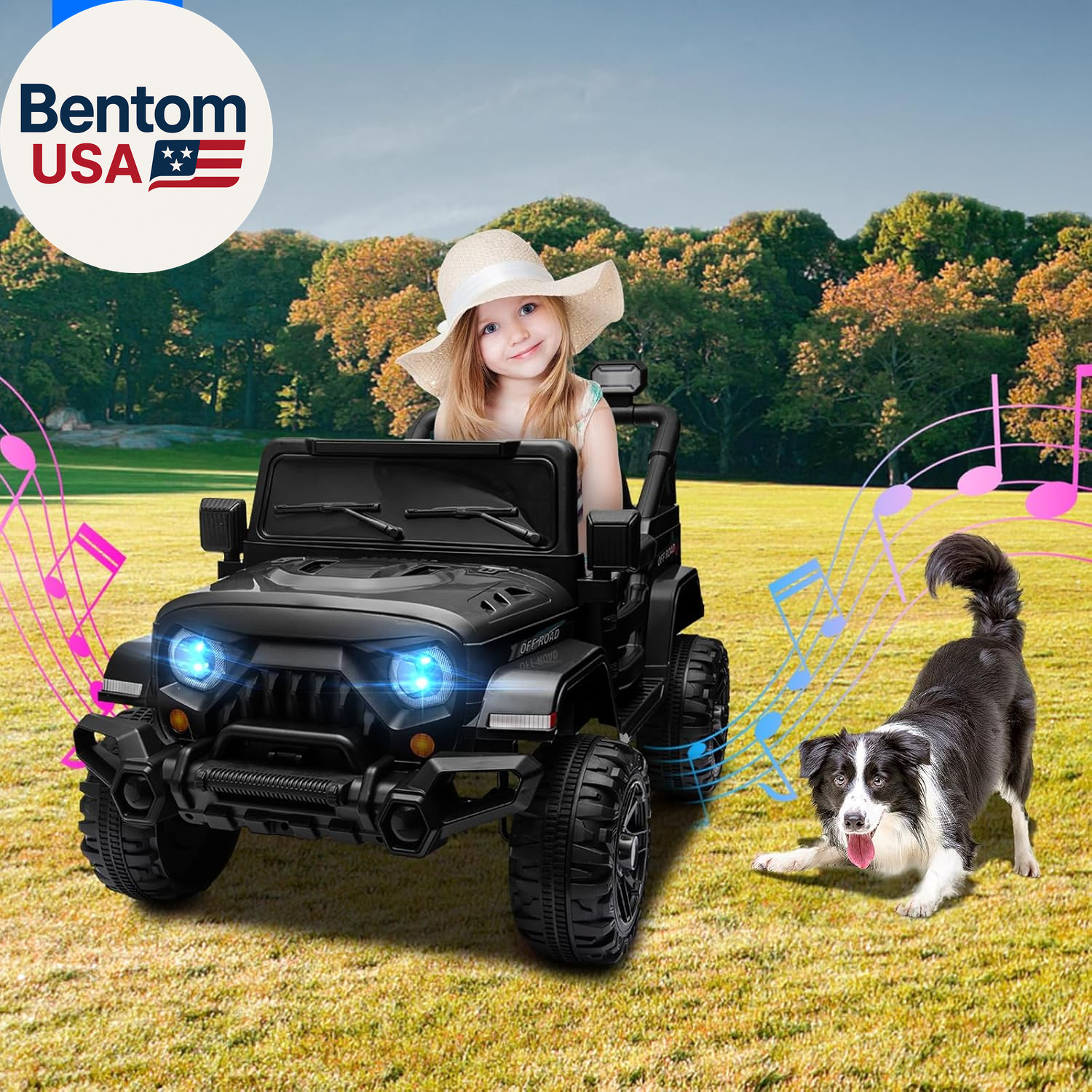 12V Kids Electric Ride on Truck Car Remote Control, Twin 35W Motors 3.5MPH Max S