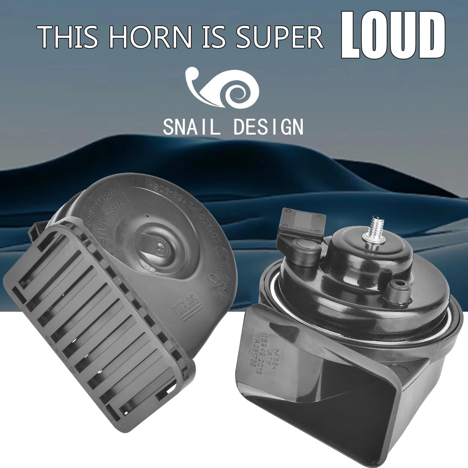 Loud Car Replacement Horn Kit for Toyota, 12V Waterproof Electric High/Low To…