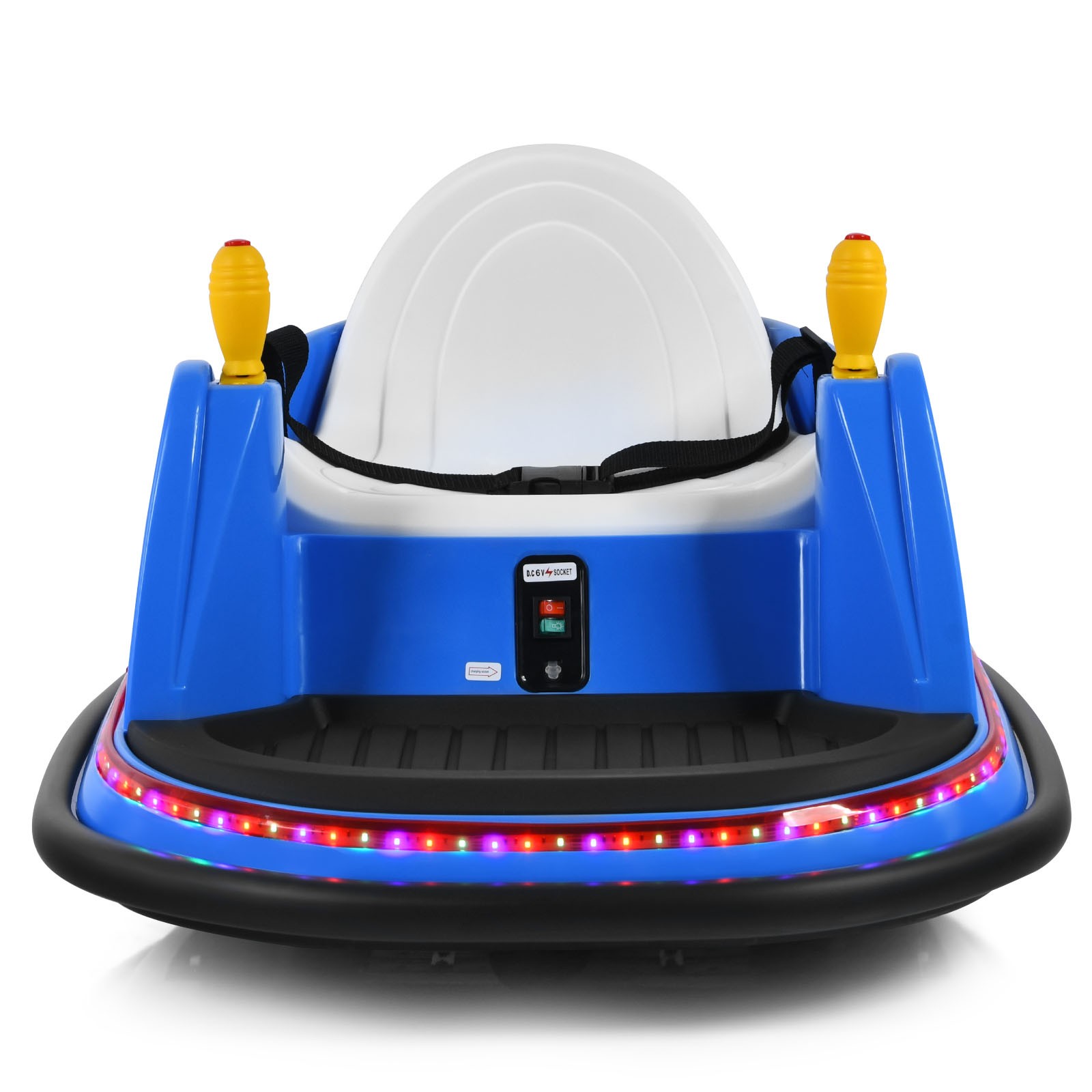 6V Vehicle 360° Spin Race Toy Kids Ride On Bumper Car w/ Remote Control Navy