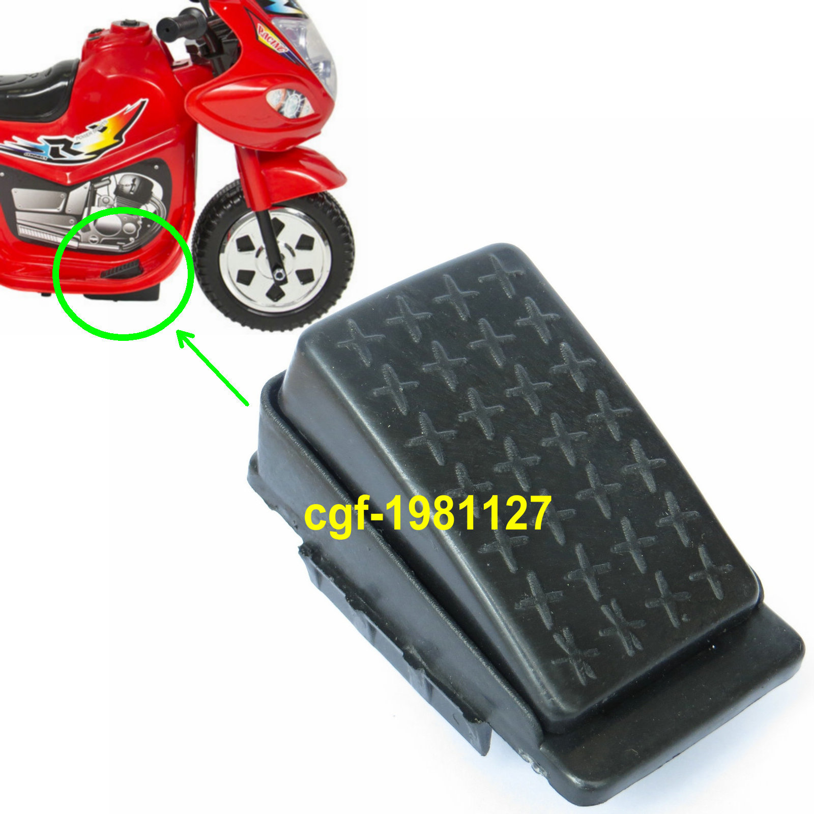 6V 12V Kids ride on car foot pedal Power Switch for tractor bmw mercedes
