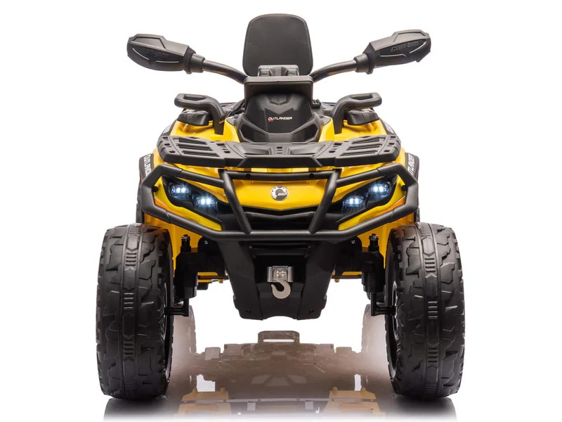 24V 4WD CanAm Outlander Kids Ride On Electric ATV Quad Car Leather Seat EVA Tire