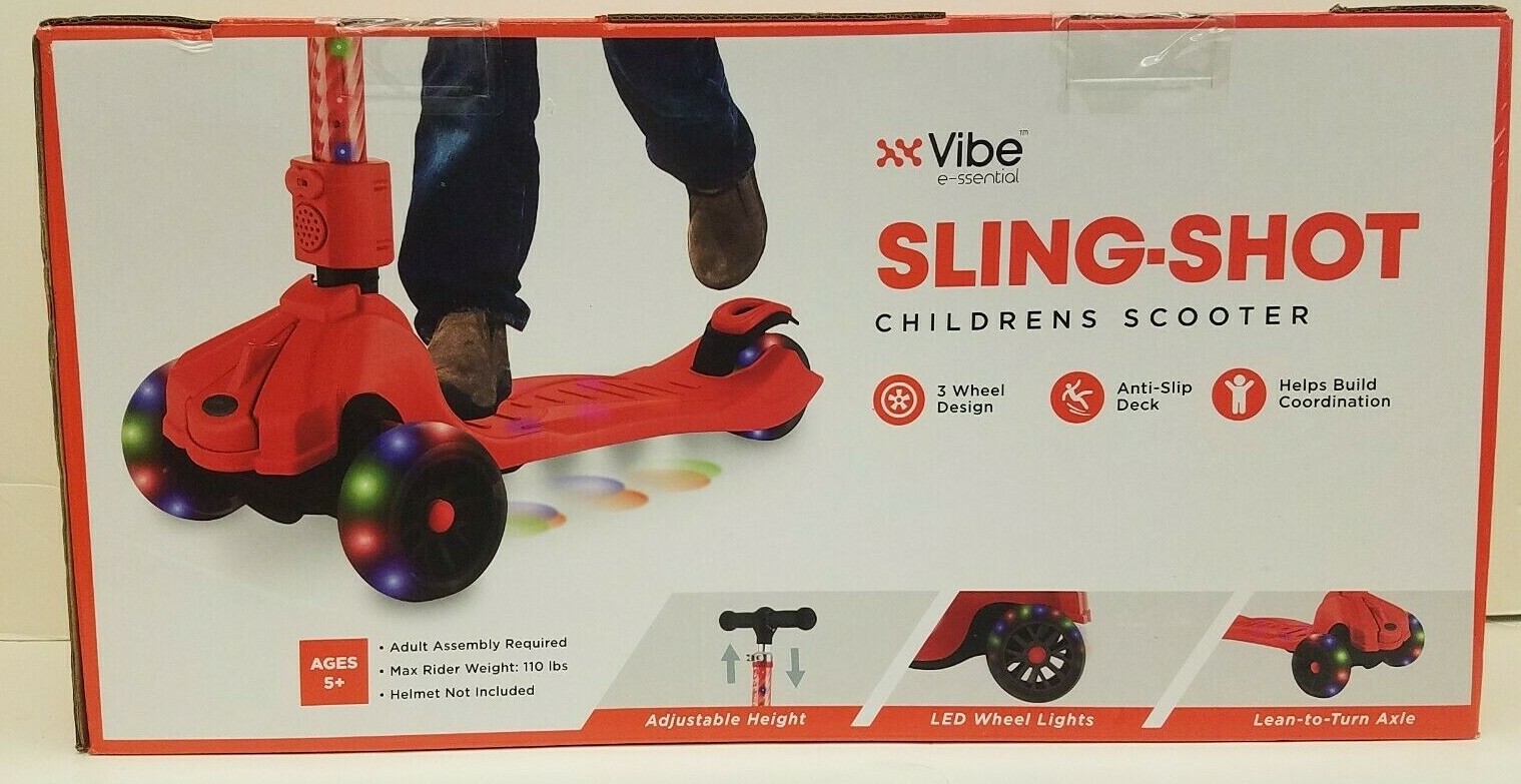 NEW! VIBE LED Kids Kick Scooter Folding Portable Lightweight FREE SHIPPING!