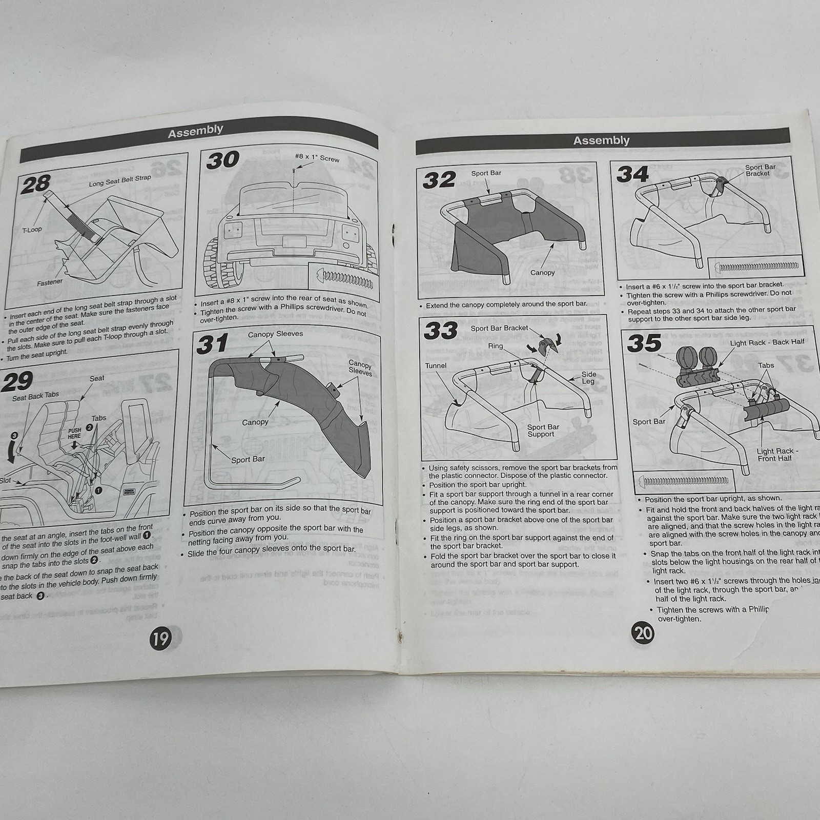 Power Wheels Barbie Jeep Beach Ranger Owners Manual Model 78478