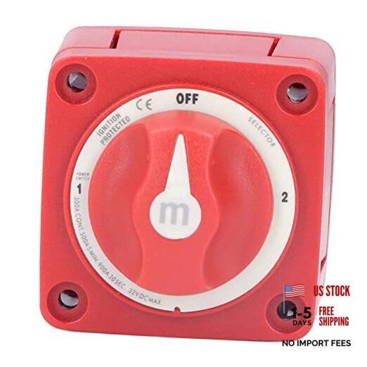 Battery Switch 3 Positions – DC 32V 300A Battery Disconnector Main Switch