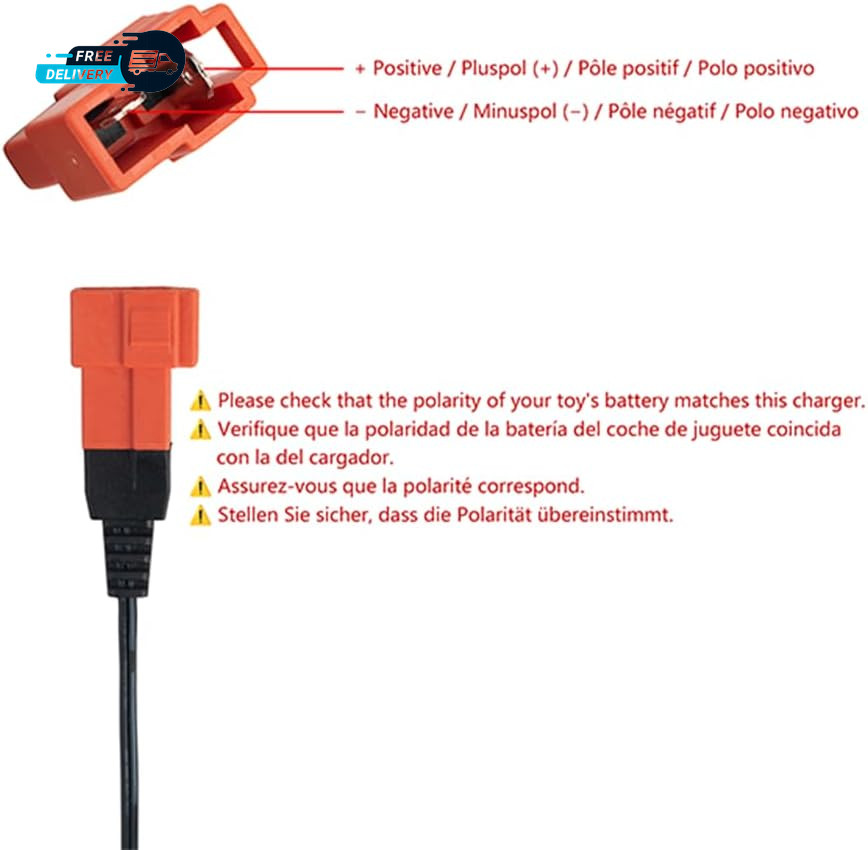 Universal 12V Charger for Kids Ride on Toys and Cars – Compatible with BMX X6, K