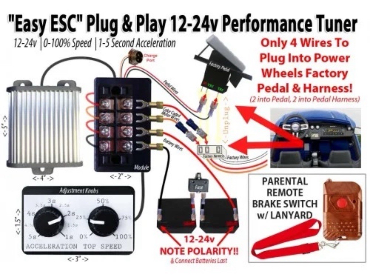 Power Wheels Brushed Controller – Eastcoast