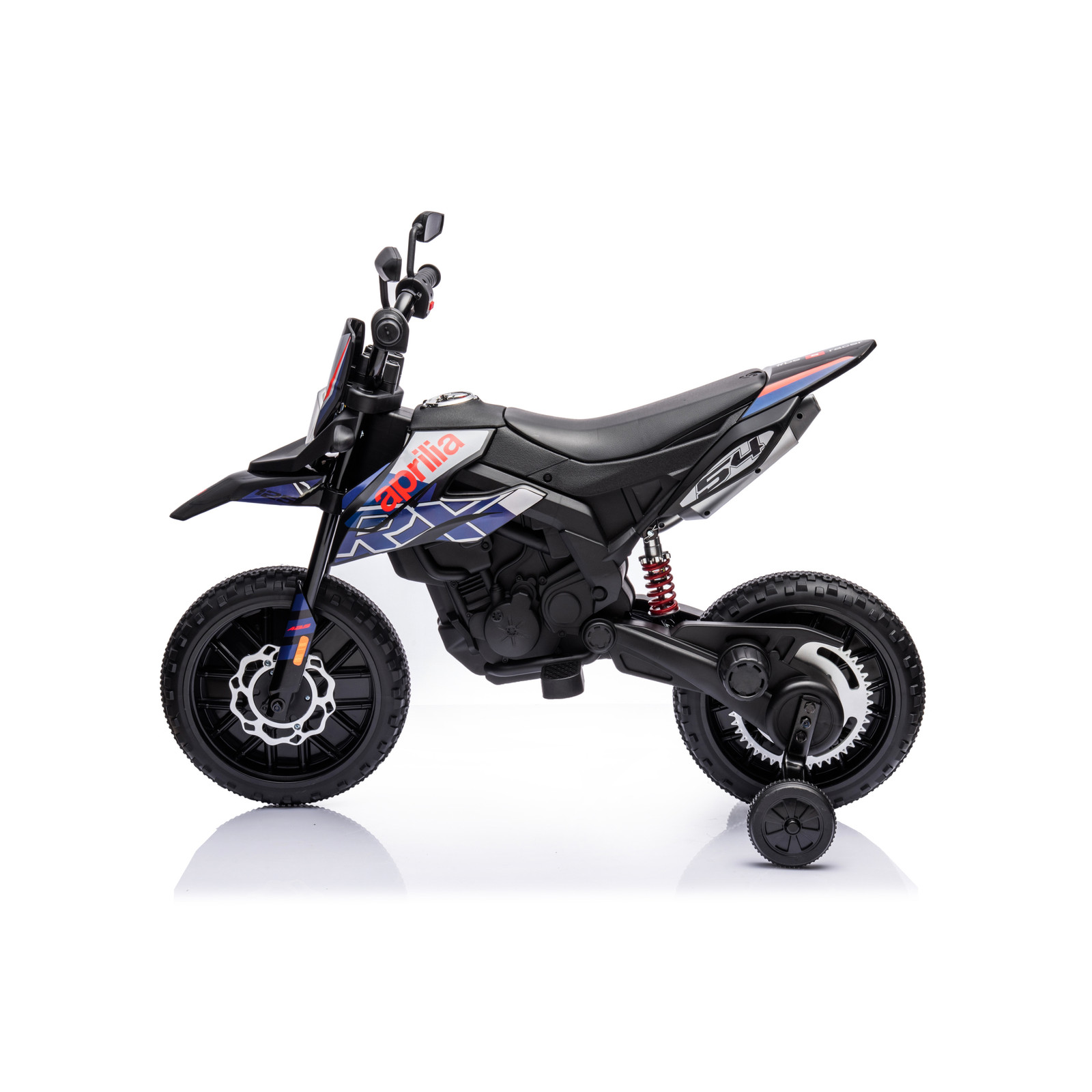 12V Aprilia Motorcycle Kids Ride On Toy Electric Power Bike Bluetooth 66lb Cap