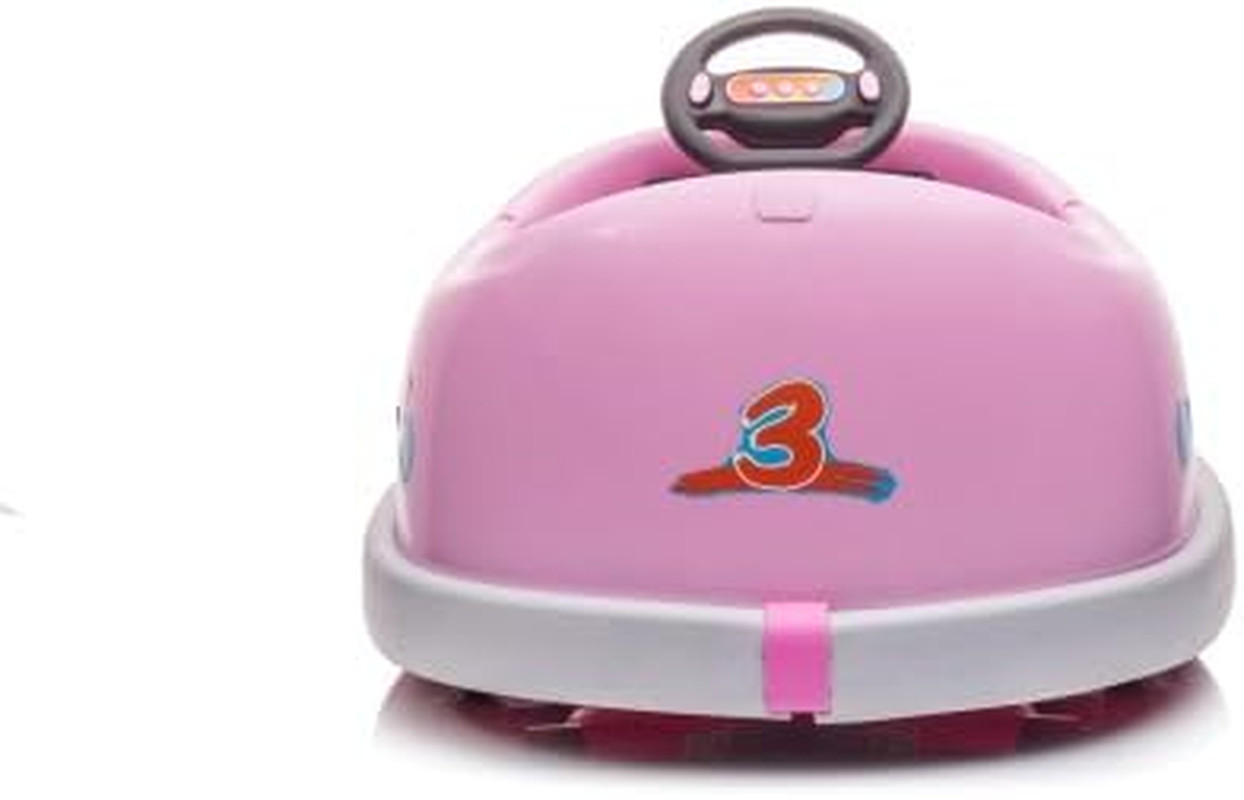 Children’S Collision Car 12V Dual Drive Electric Vehicle with Push Rod Dining Tr