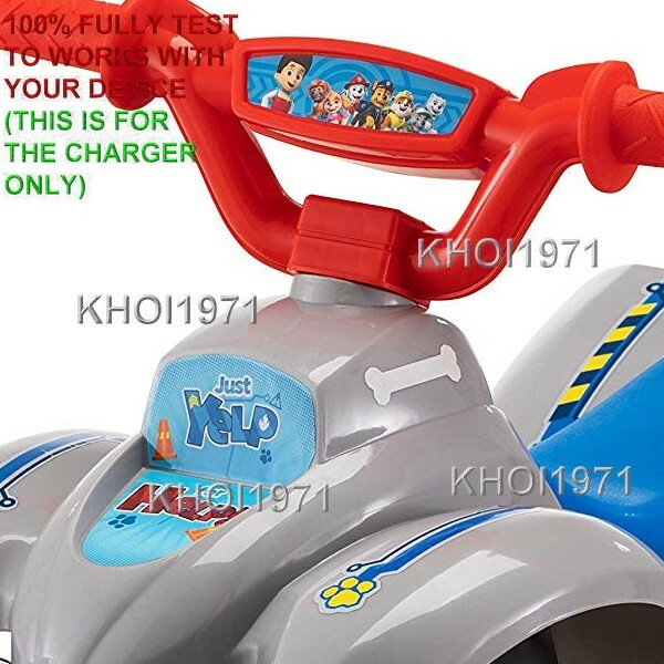 WALL charger AC adapter FOR KIDTRAX Nickelodeon Paw Patrol QUAD ride on 6V BATT