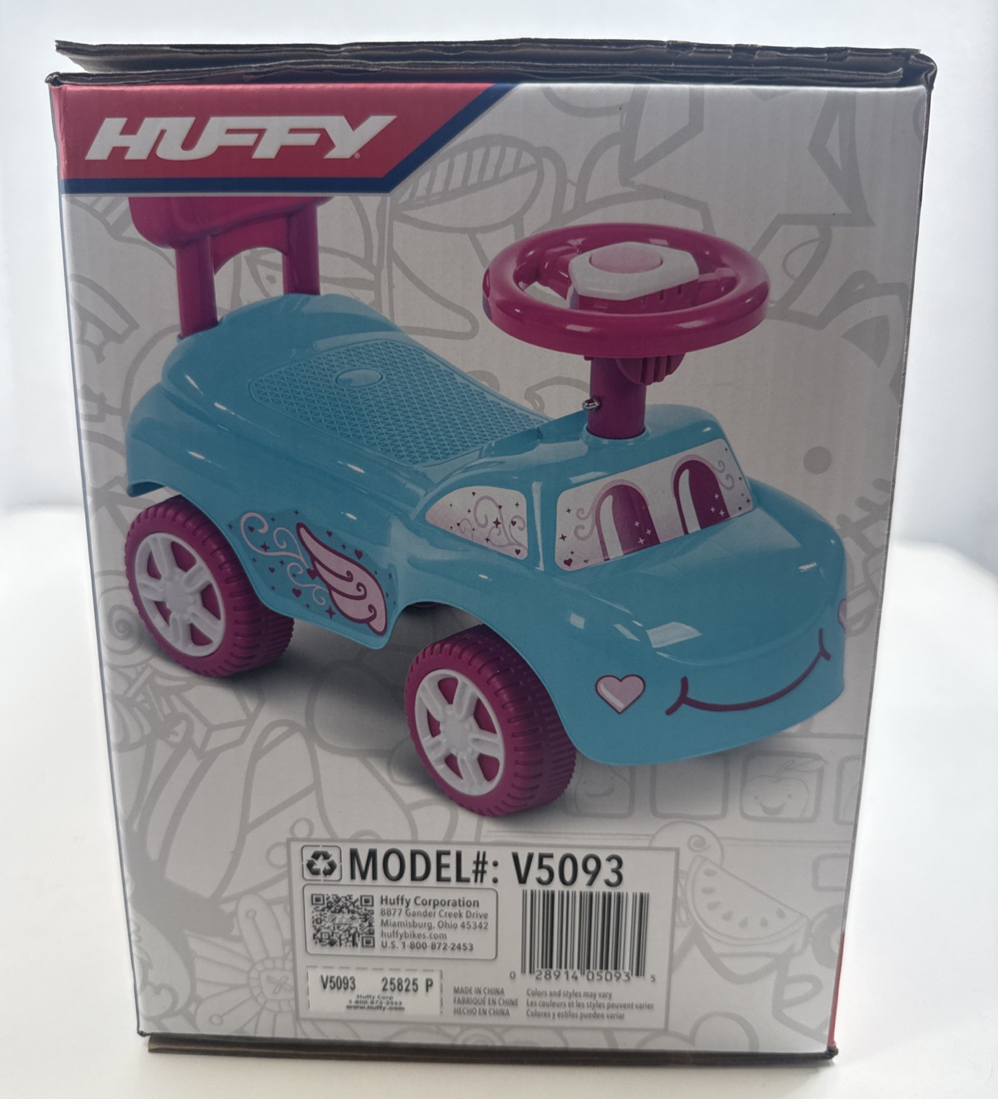 Huffy Fun Car Toddler Ride-on Toy, Foot to Floor