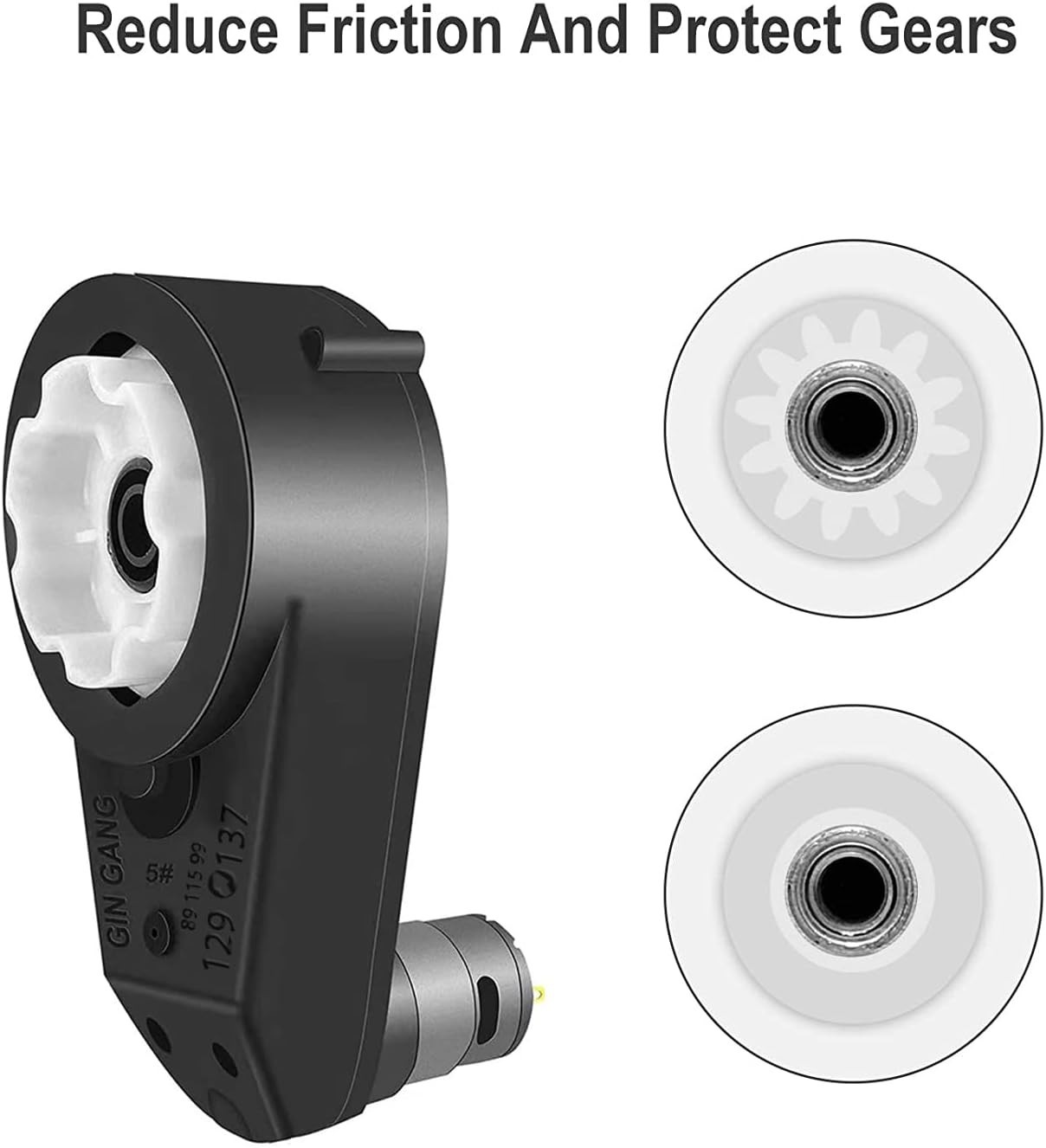 12 Volt Electric Motor Gearbox 40000RPM for Kids Ride-On Vehicles Replacement