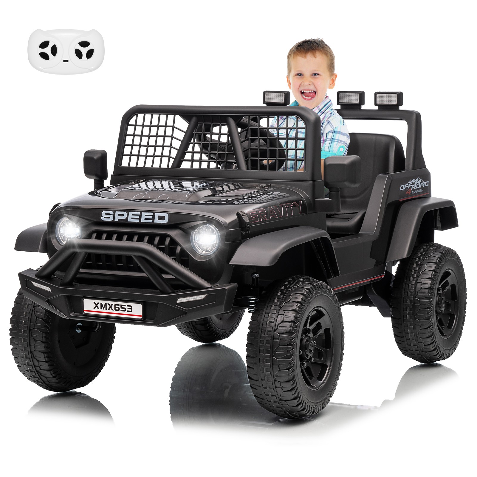 Kids Electric Ride On Car w/ Parent Remote Control,Bluetooth,Music Player,LED
