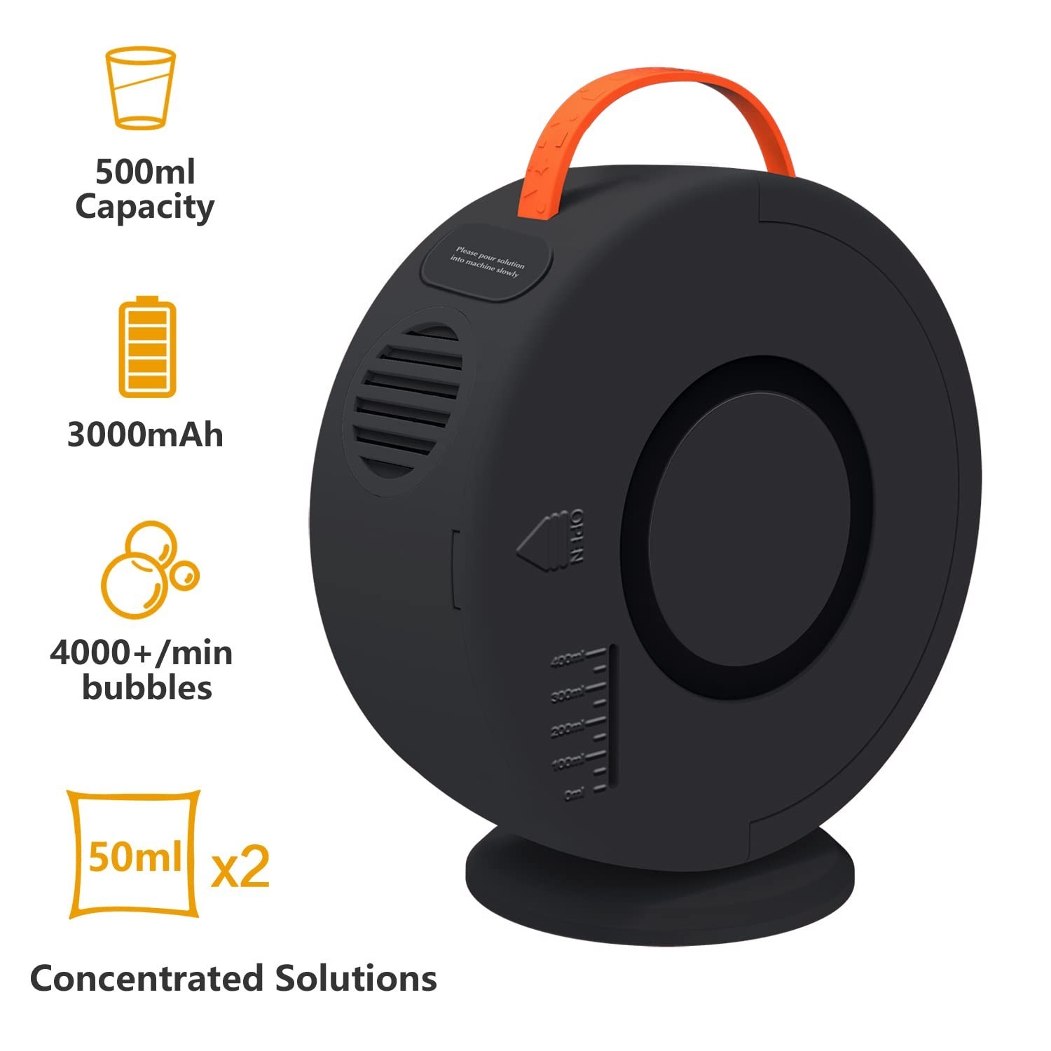 Bubble Machine Automatic Bubble Blower for Kids Toddlers Rechargeable Battery…