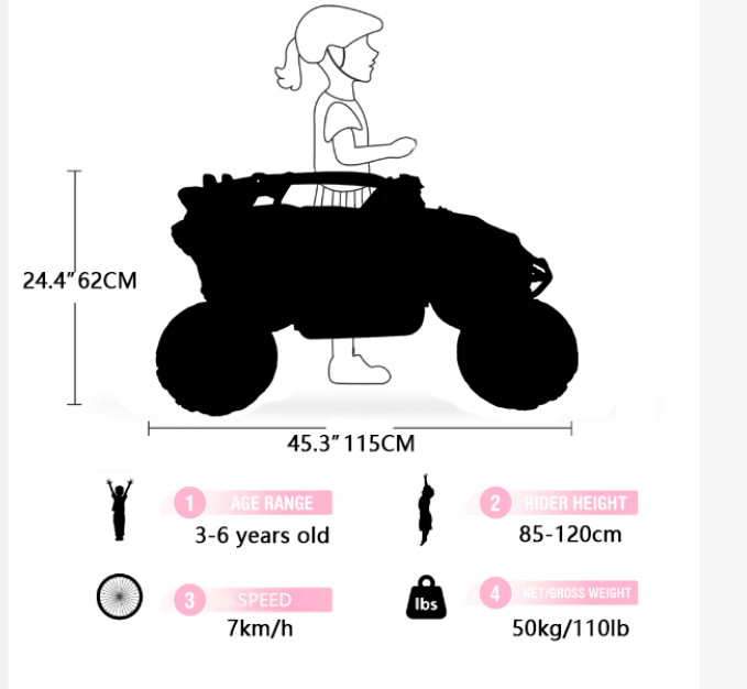 12V Kids Electric Car Truck 2 Seater Ride on UTV Toys with Remote LED Music Red