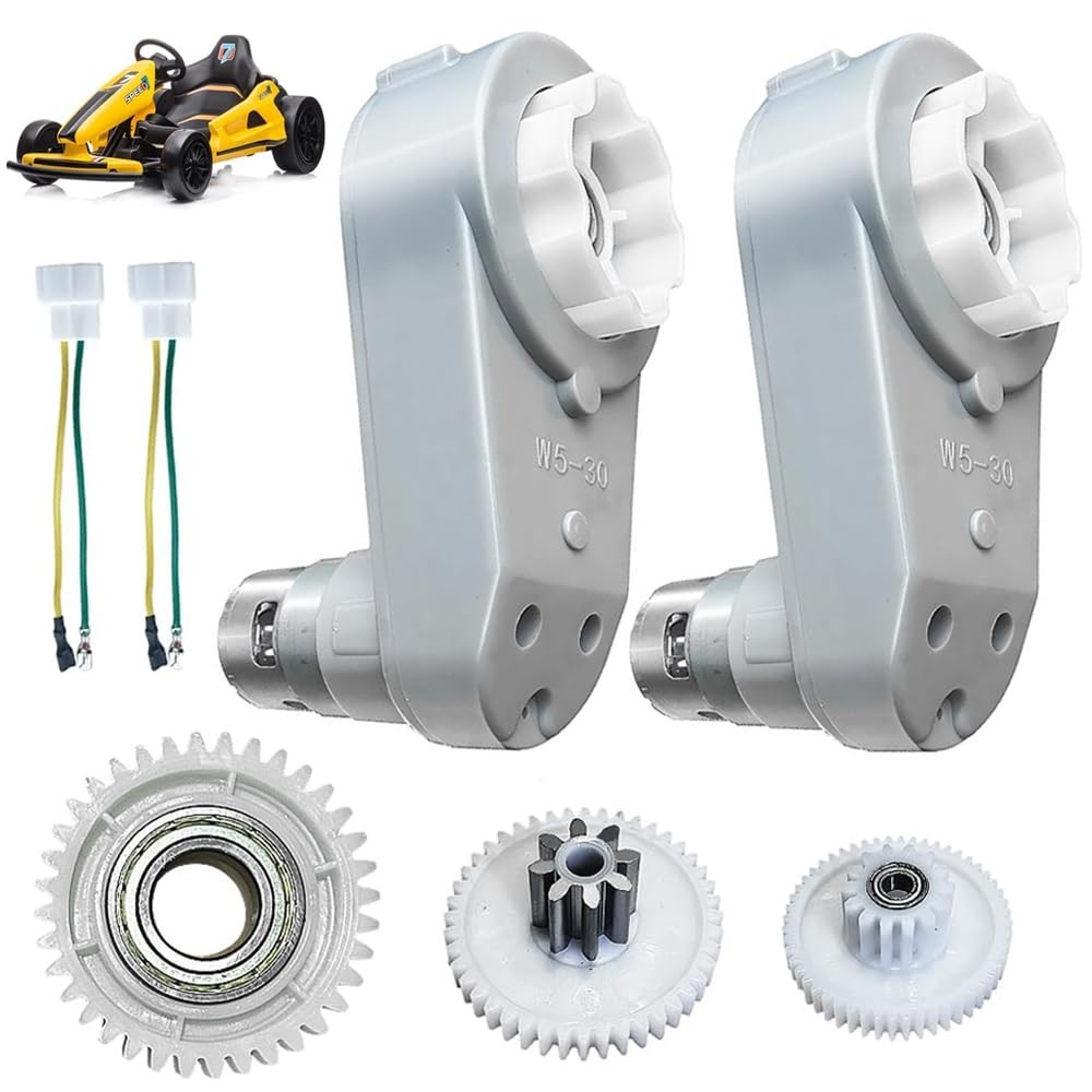 24V RS775 Fast Motor Gearbox Pair for Power Wheels Upgrade – 12V-24V High Torque