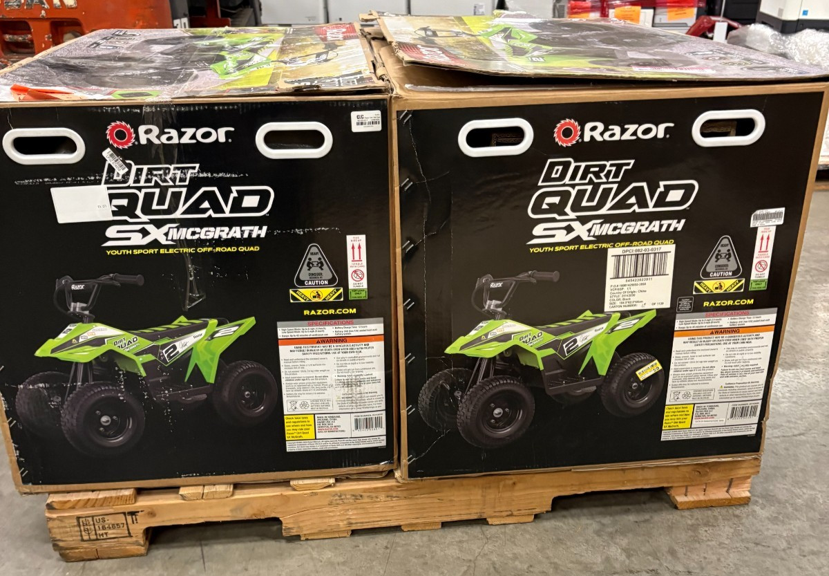 RAZOR DIRT QUAD SX MCGRATH – GREEN-BLACK – Open Box