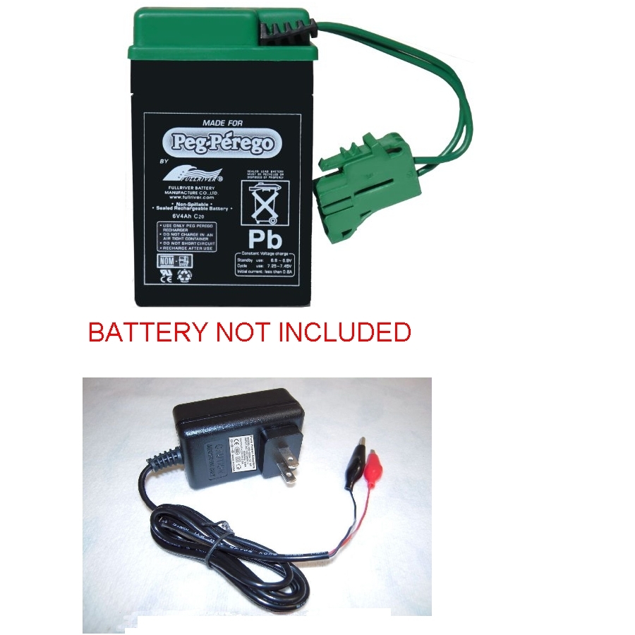 6V Clip Charger for Peg Perego Rocky Pony train Rider Ducati John deere Case