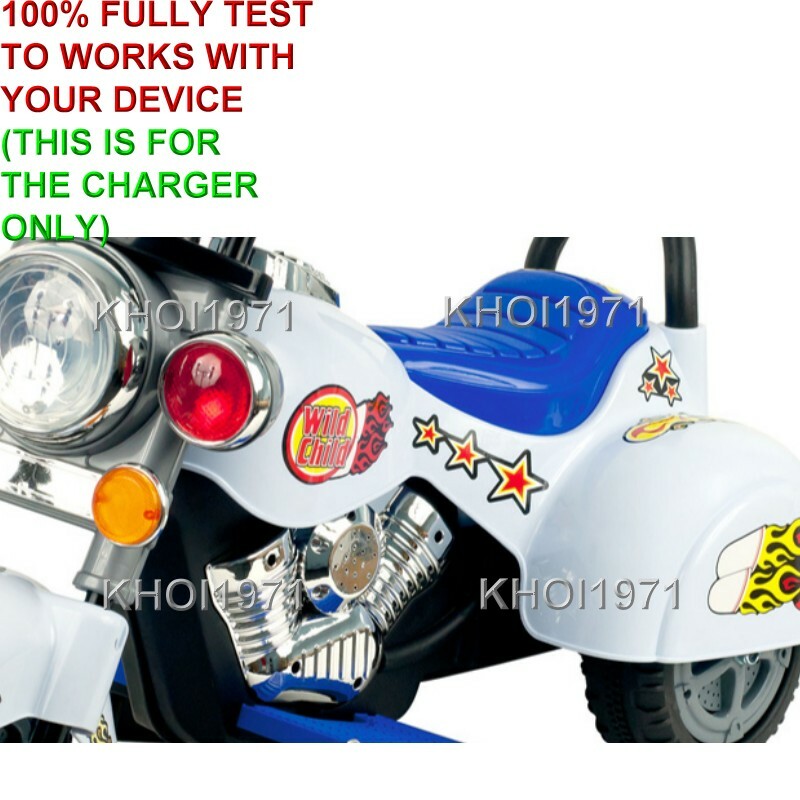 WALL charger AC adapter FOR =05F QVC Lil’ Rider Road Warrior Motorcycle ride on