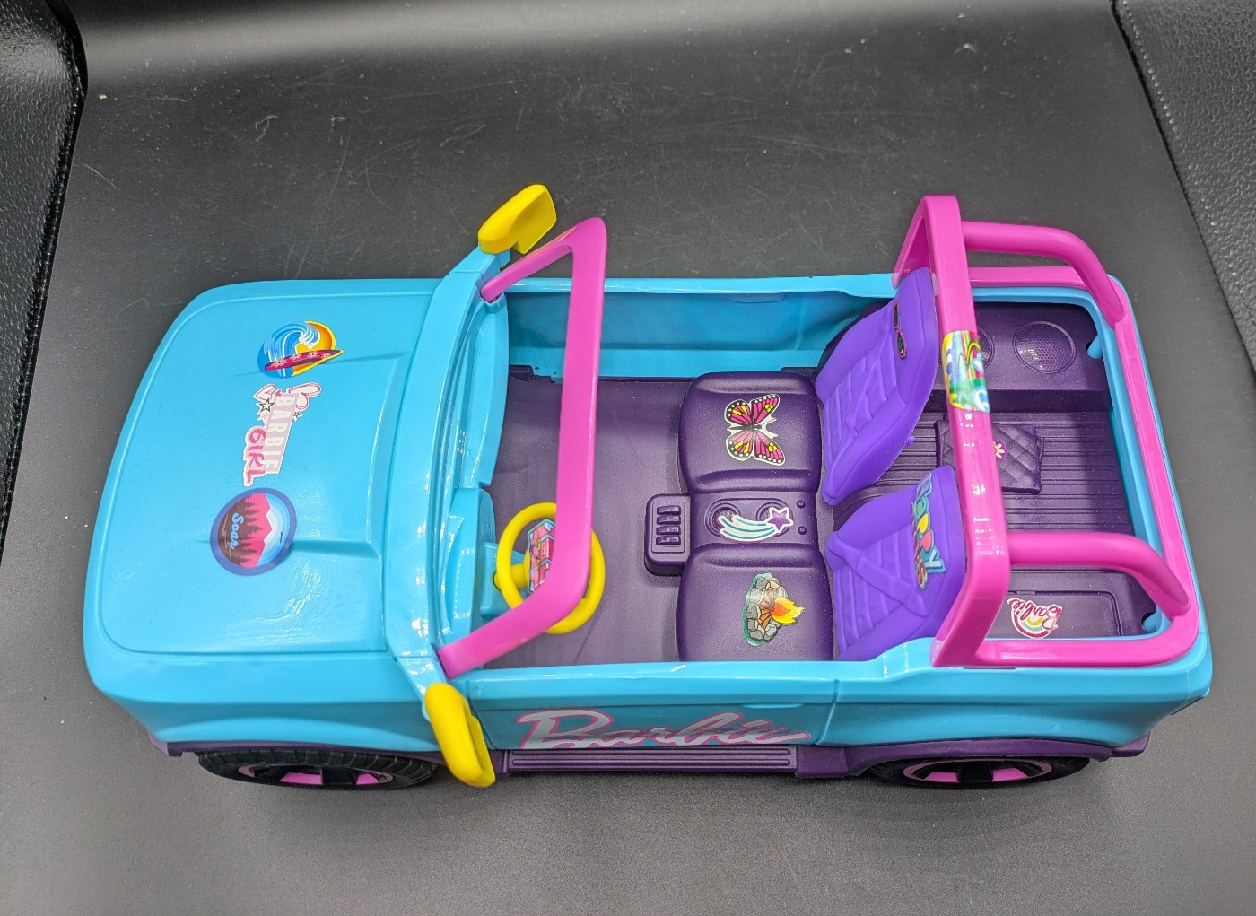 Barbie RC SUV Hot Wheels Remote Control Vehicle Blue Purple Pink (missed remote)