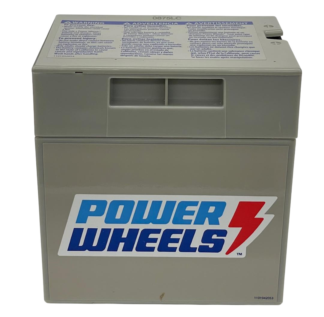 Power Wheels 12-Volt Gray Battery | Replaces 00801-0638 | OEM | Genuine