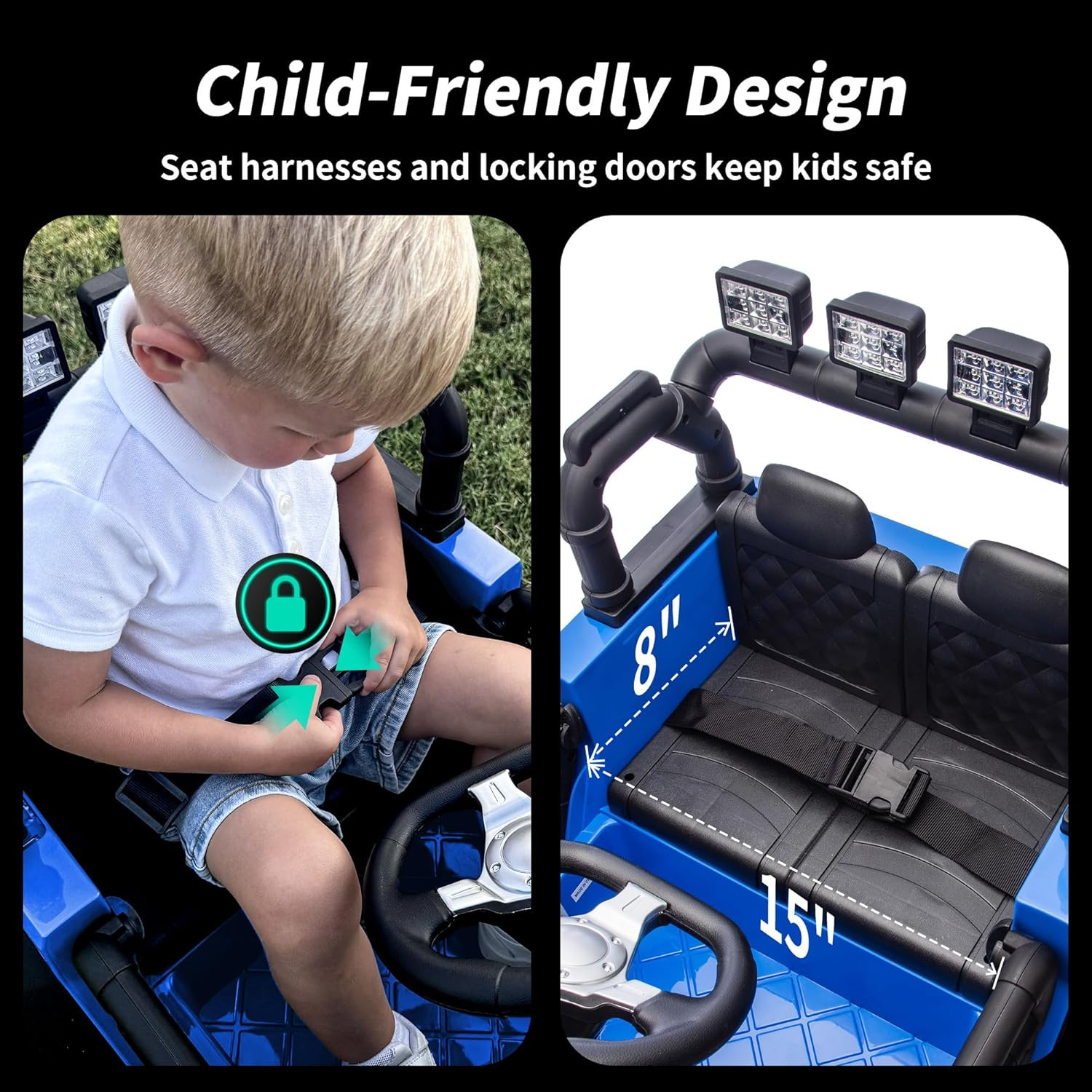 24V Kids Ride on Car, Kids Electric Vehicles Car Ride on Toy Truck for Toddlers