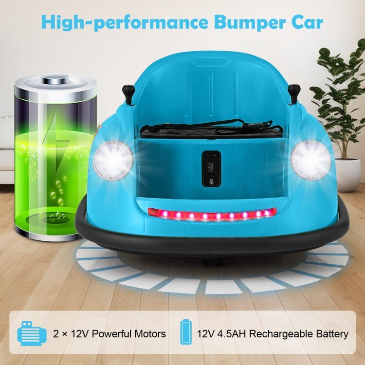 12V Battery Powered Kids Ride on Electric Bumper Car Gift Kids w/Remote Control
