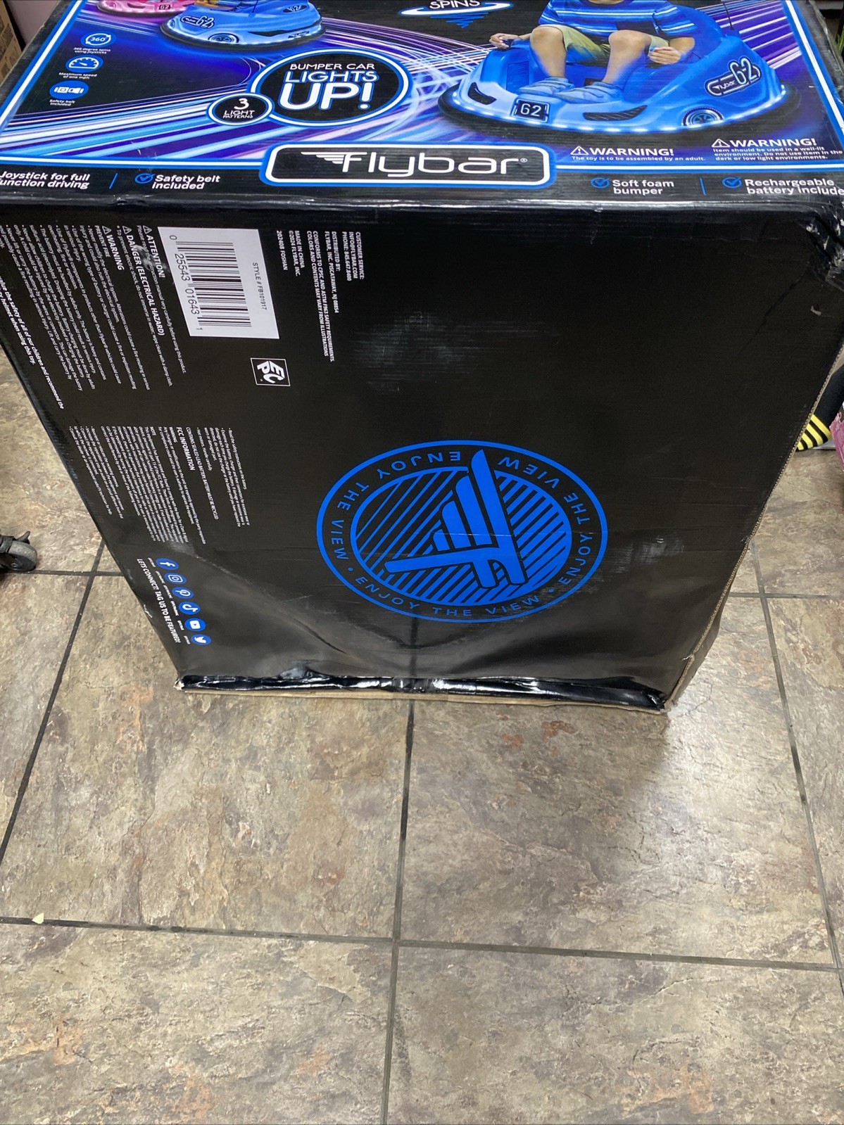 Flybar Racer Glow Bumper Car, New in Box, 6v dual controls, FREE SHIPPING