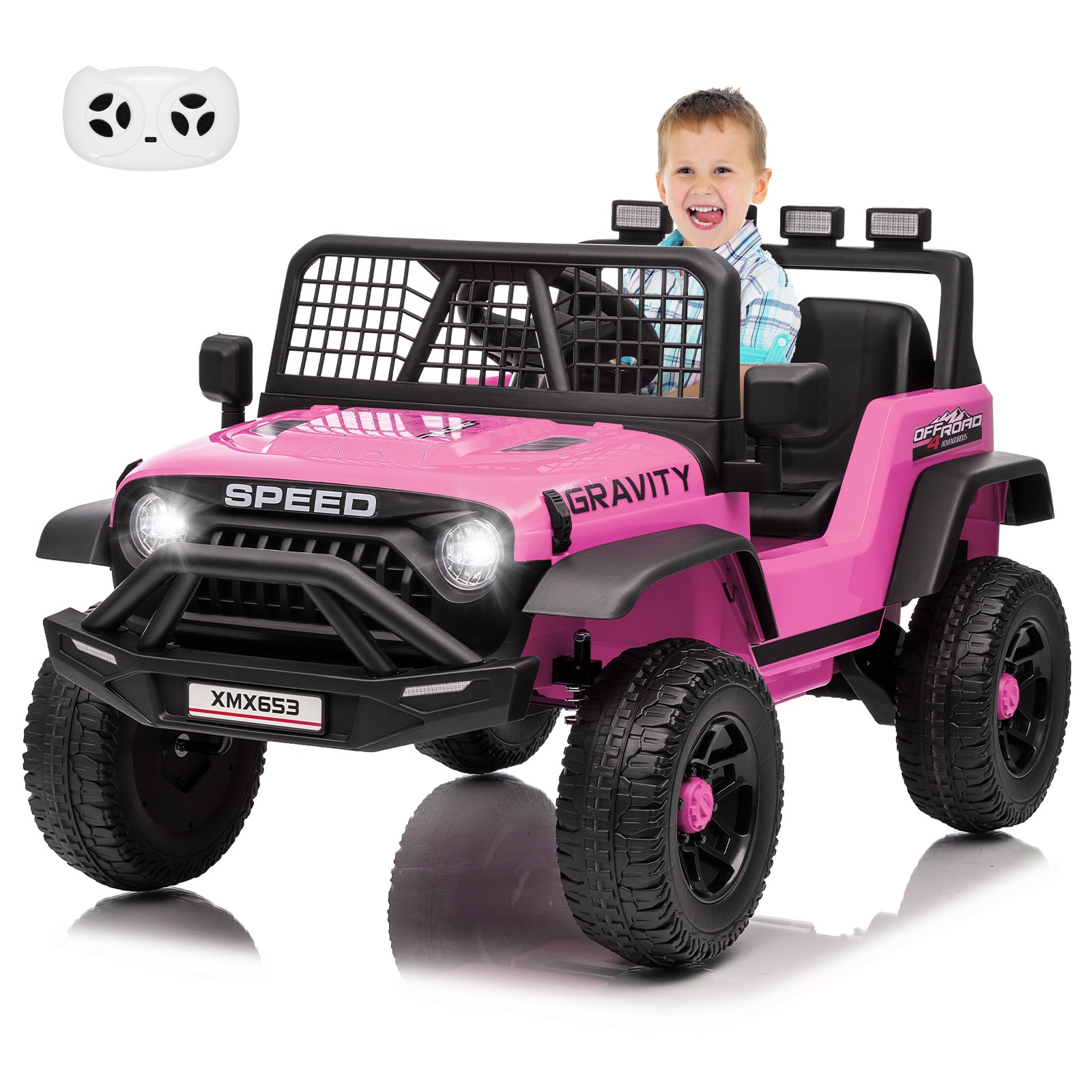 Kids Electric Ride On Car w/ Parent Remote Control,Bluetooth,Music Player,LED
