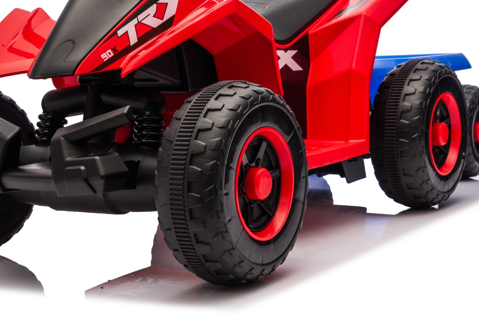 Kids ATV 6 Wheeler Ride on Car 6V Quad Car Battery Powered Forward Reverse, Red