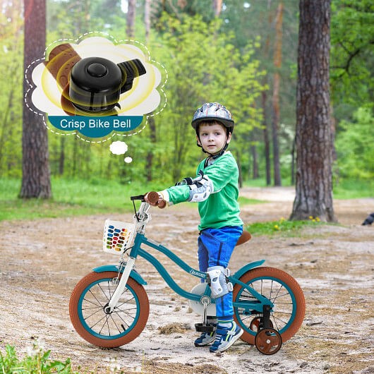 12 Inch Kids Bike Adjustable with Removable Basket for 3-4 Years Old-12 inches –