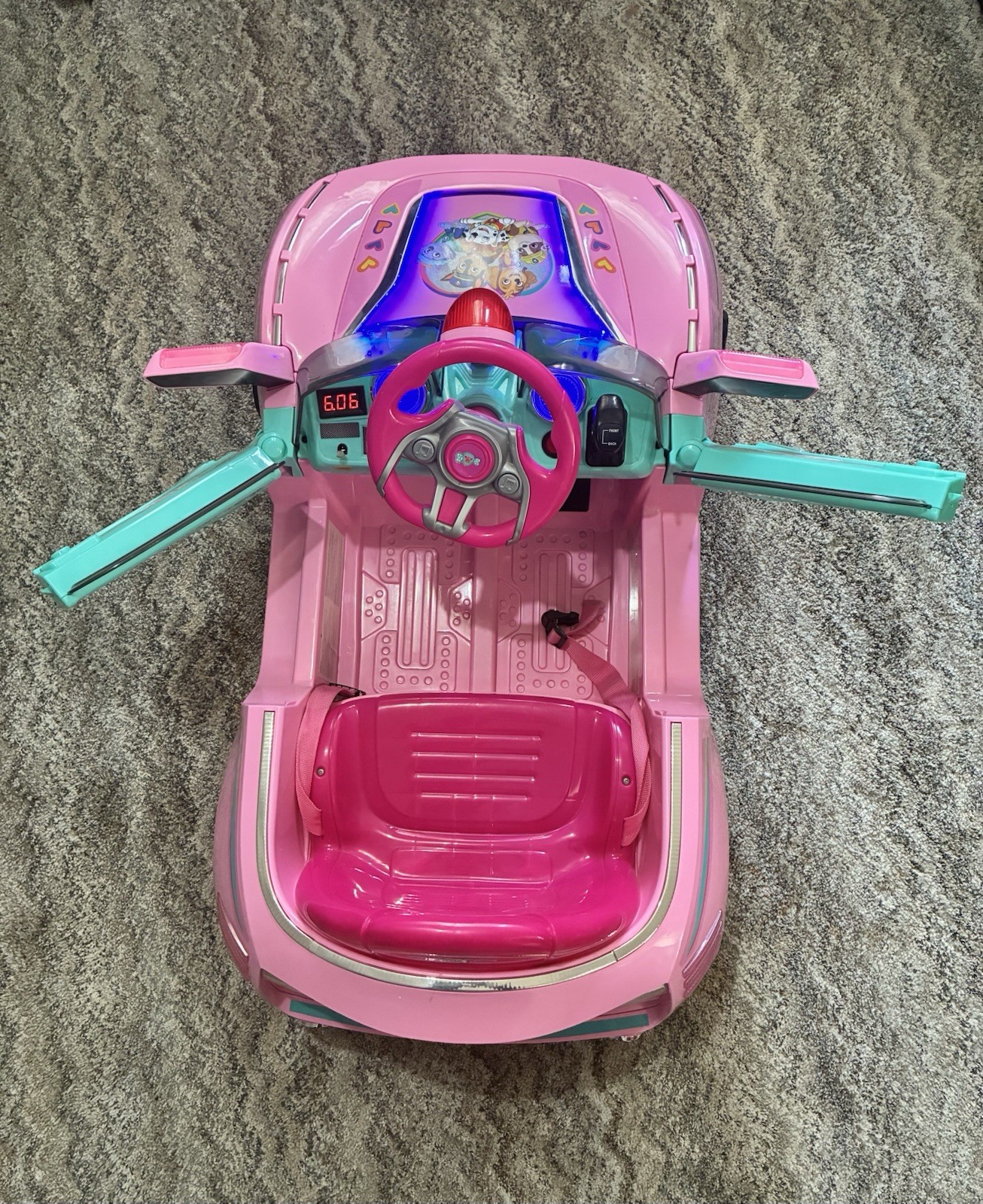 Friends PAW Patrol Pink Battery Operated Ride-On Car with Lights