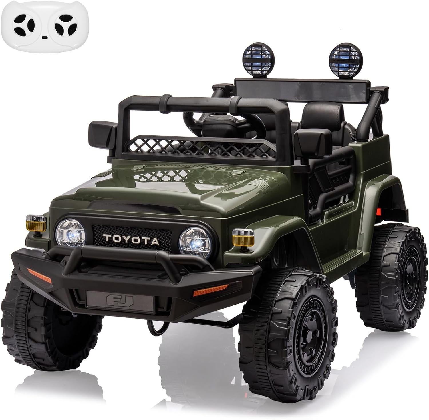 Toyota Licensed Ride-On Car 12V for Children 3-8 LED Lights MP3 Player Remote