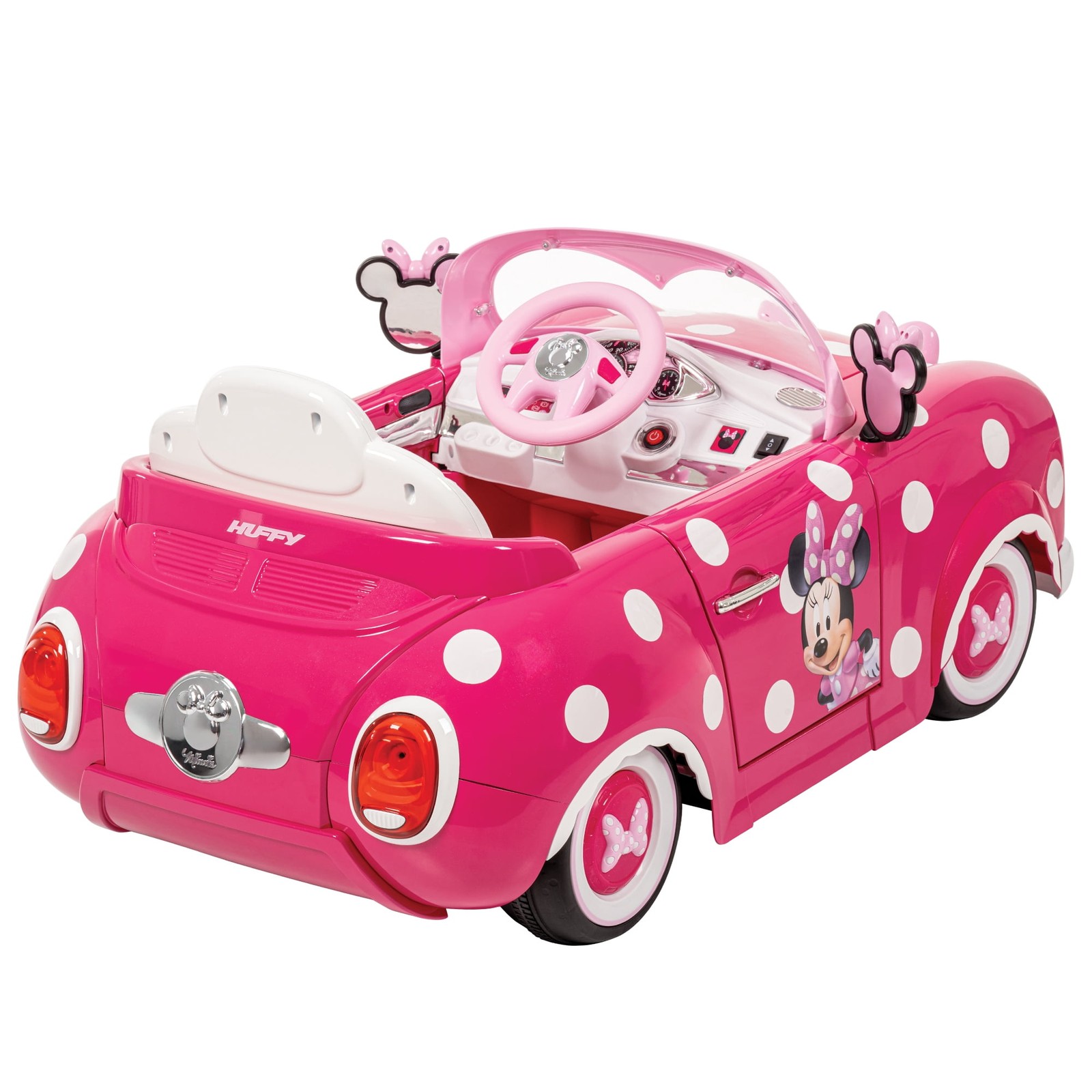 Minnie Mouse Convertible Ride-On Car with Remote Control, Ages 3-7, Kids, Pink 6