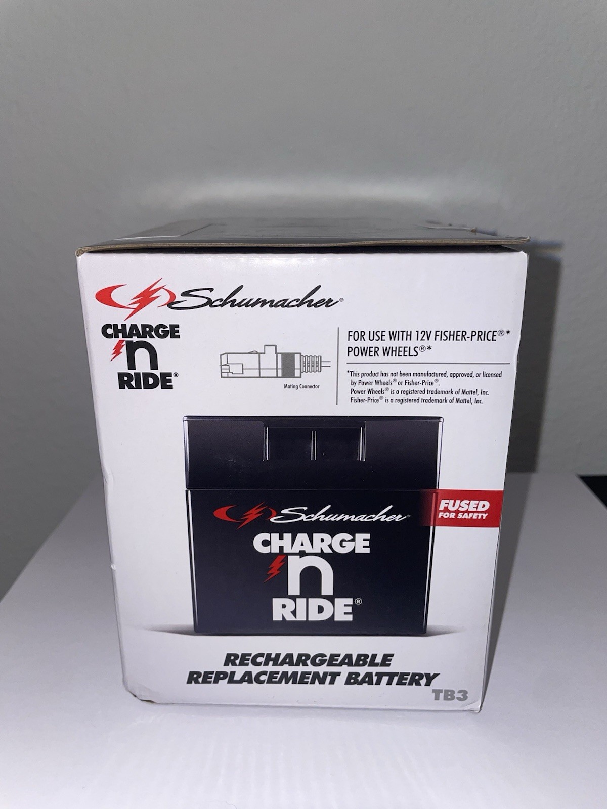 Schumacher TB3 Charge n Ride 12V 9.5Ah Replacement Battery for Power Wheels