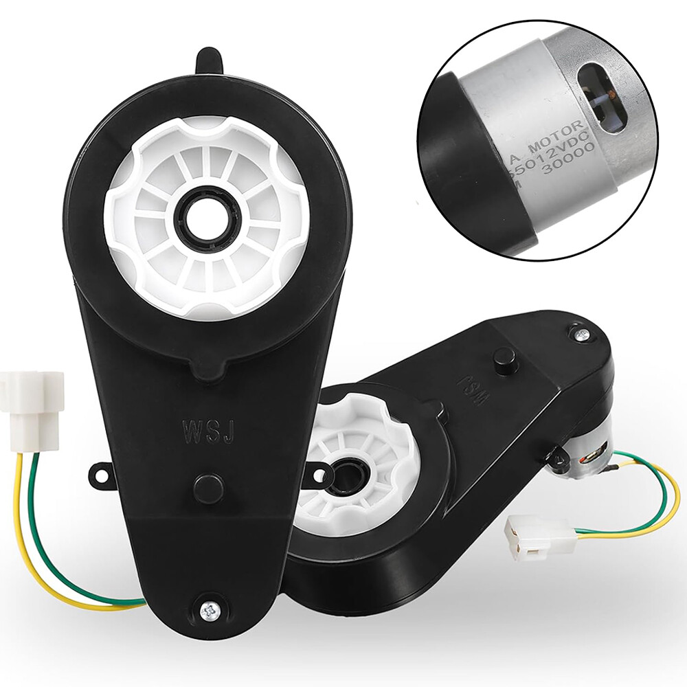 1 Pair 12V Power Wheels Gearbox 35000rpm Motor for Electric Car Kids Ride On Car