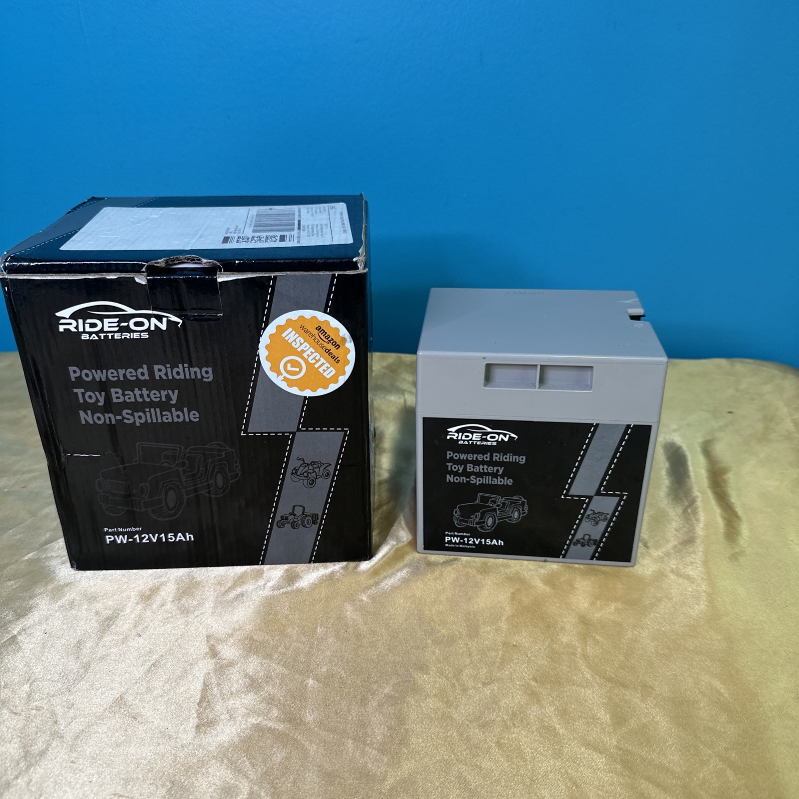 PW-12V15Ah 12V 15Ah Battery for Power Wheels Ride-On Toys