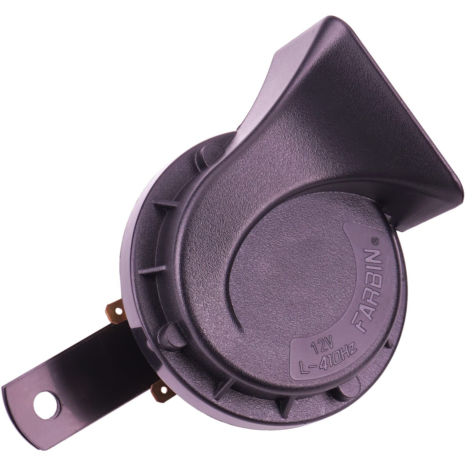 AOLIHAN Snail Horns for Car and Motorcycle,Single Electric Horn 410HZ Low Ton…