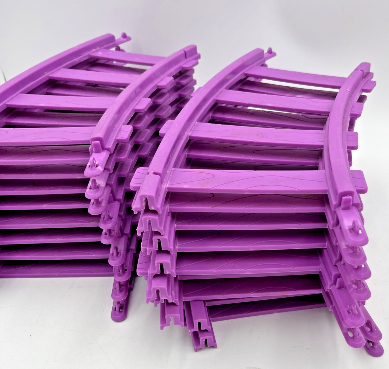 Kiddieland Disney Ride on Motorized Mickey Mouse Train TRACKS ONLY 18 Pc Purple