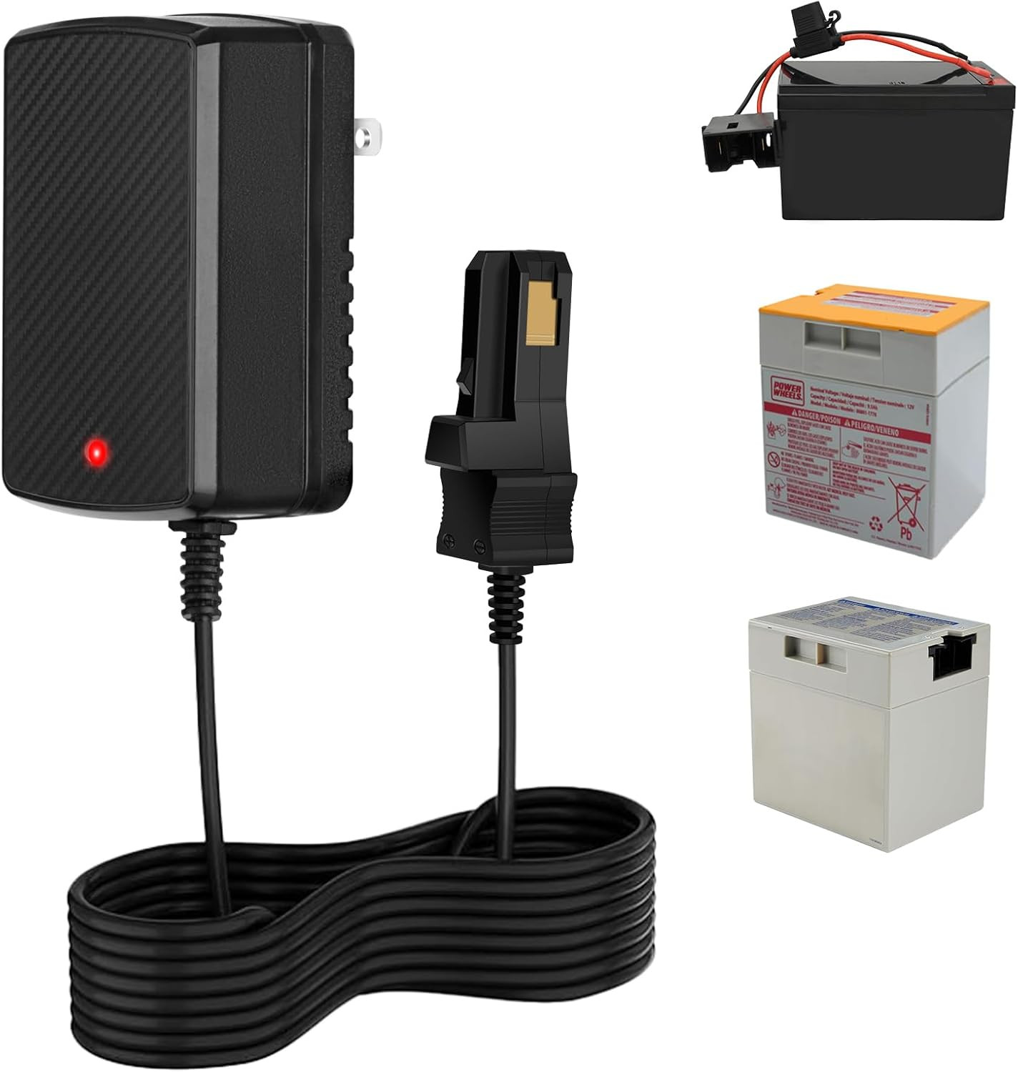 12V Charger for Powered Wheels 12 Volt Battery Charger for All Fisher-Price Powe