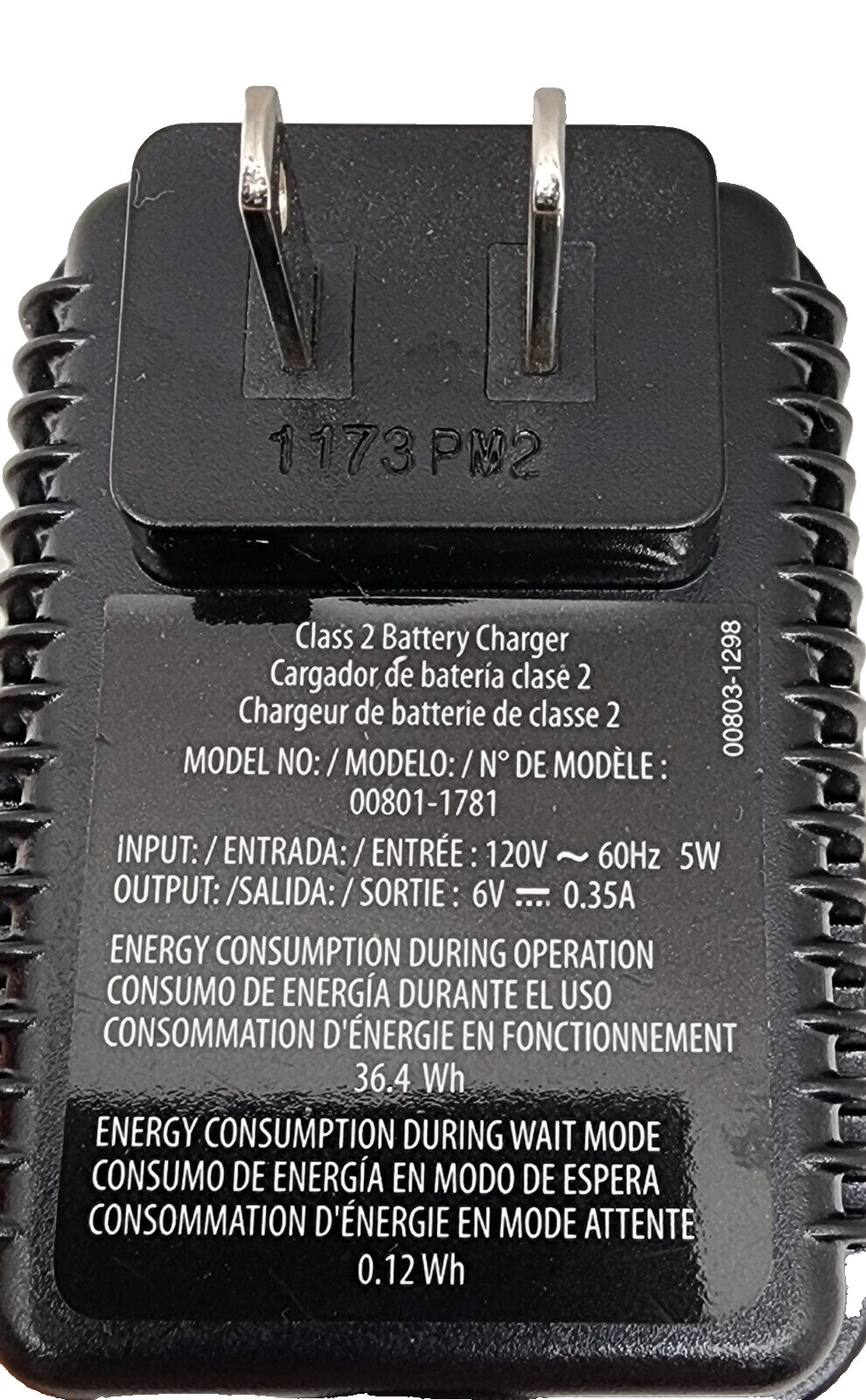 Genuine Fisher Price Power Wheels H3427 Barbie Jeep 12 Volt Battery Charger